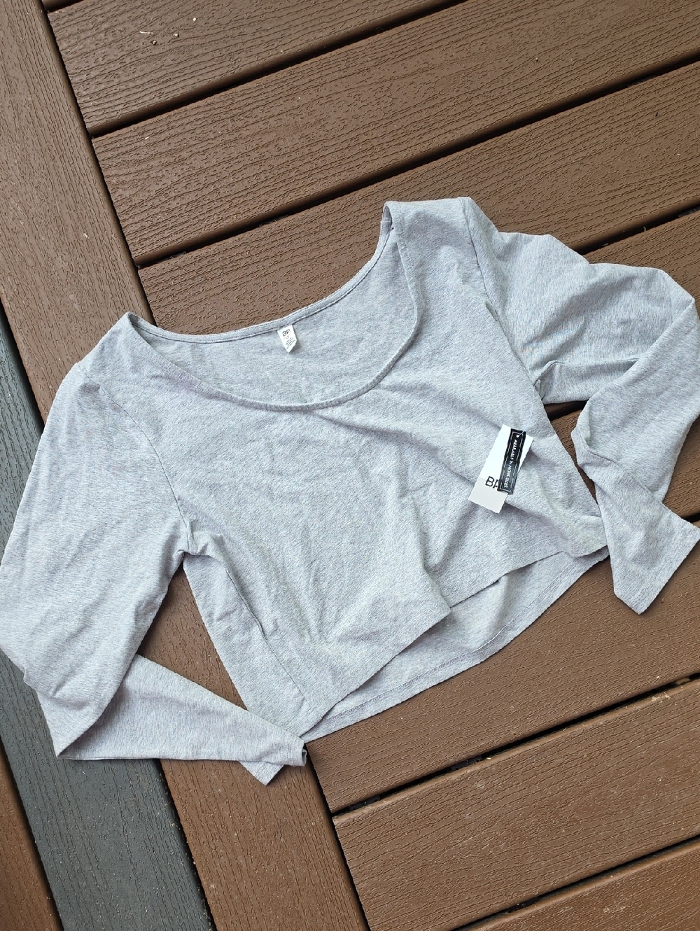 BP Heather Gray Crop Top Nwt